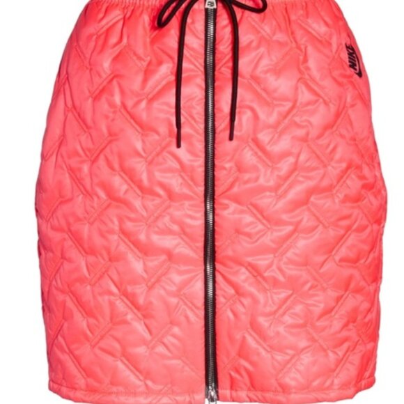 Nike Lab Insulated  Puffer Skirt Neon 'Hot Punch' *Rare*- Large - Picture 2 of 4